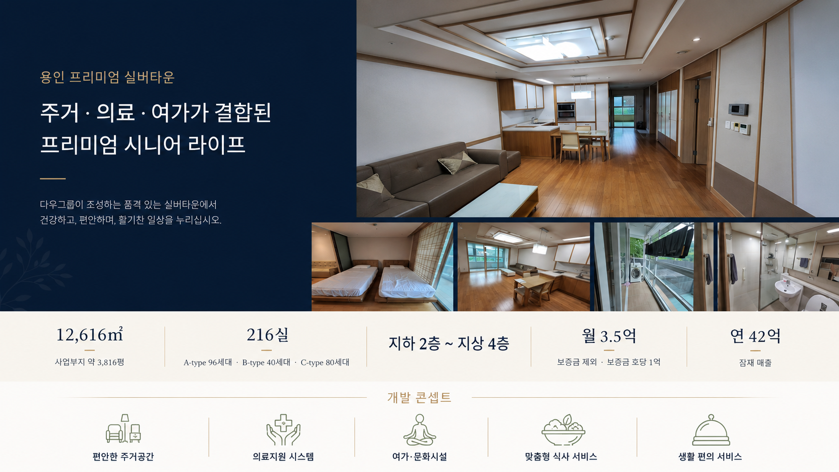 용인 실버타운 사업 핵심 숫자와 개발 방향